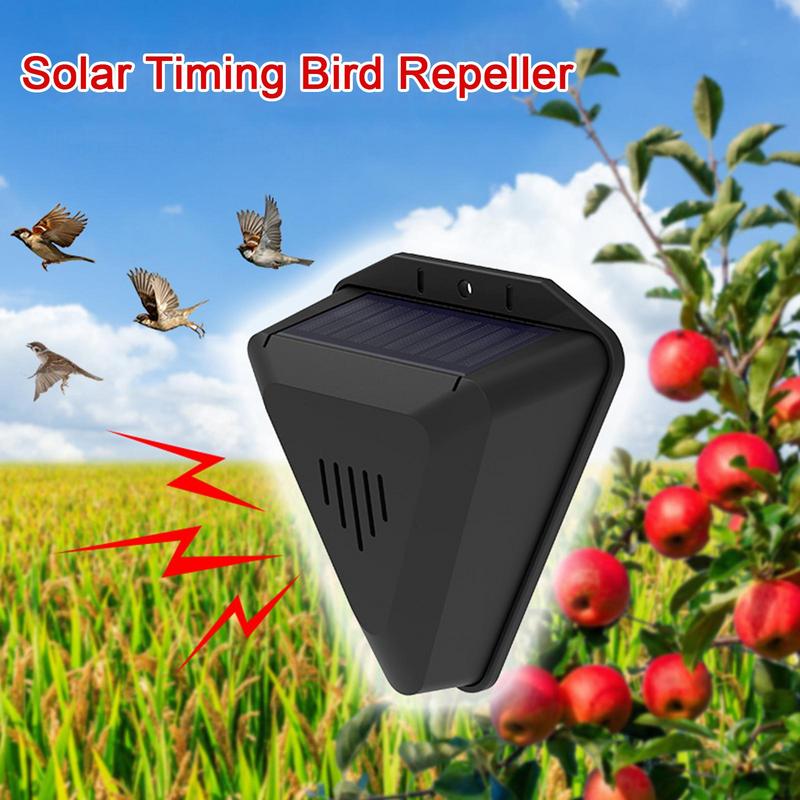 Solar Bird Scarer - Repelente de pássaros com temporizador solar,