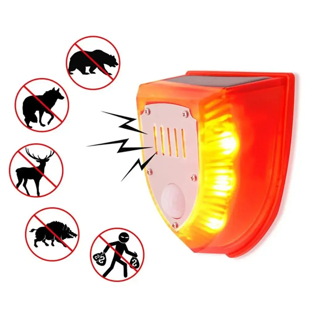 Solar Bird Scarer - Alarme de segurança com sensor de