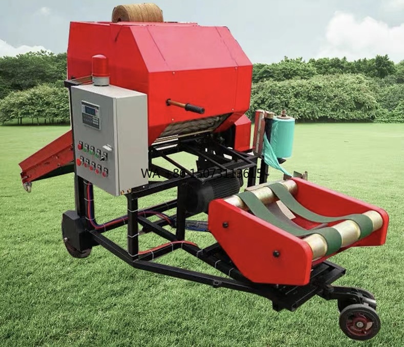 Silage Baler Machine - Baler redondo de silagem elétrica, envoltório