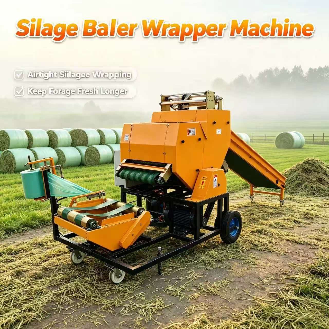 Silage Baler Machine - Máquina Enfardadeira e Embaladora de Silagem,