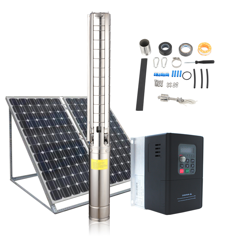 Farming Pump For Agriculture - Bomba Submersível Solar 4HSA4-240-5.5 7.5HP AC/DC