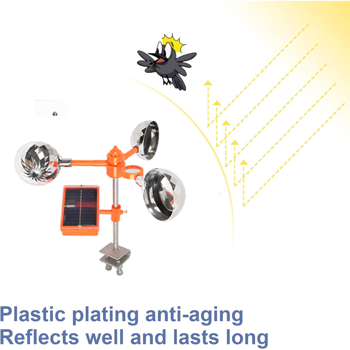 Repelente Solar Ultrassônico d - Solar Bird Scarer avaliação e preço